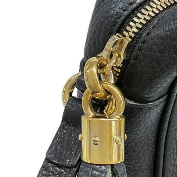 GUCCI Soho 308364 Black Leather Shoulder Bag - Picture 7 of 14